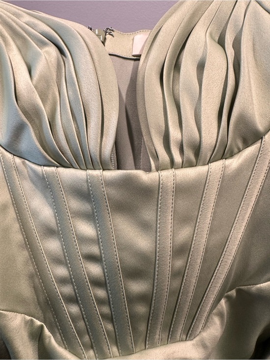 House of CB Dresses & Skirts - House of CB Sage Green Satin Corset Midi Dress - Size S